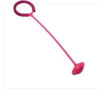 Нейро скакалка (led-скакалка) на ногу со светом (60 см) Розовая