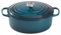 Утятница 31 см, 6,3 л, синий, чугун, Le Creuset