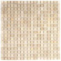 Мозаика из мрамора Natural Mosaic 4M021-15P 4 мм бежевый светлый квадрат глянцевый