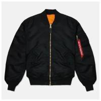 Мужская куртка бомбер Alpha Industries MA-1 Flight чёрный, Размер XS