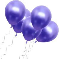 Шары воздушные перламутровые латексные фиолетовые 100 шт