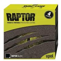 Защитное покрытие раптор U-POL RLB/S4 Raptor Black черное, комплект 4 шт. по 710 мл. с отвердителем 0,95 л