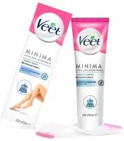 Veet Minima Крем для депиляции чувствительной кожи ног, рук, зоны подмышей и бикини, 100 мл