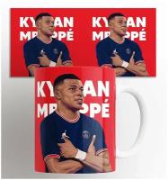 Кружка Килиан Мбаппе футбол / Kylian Mbappe football спорт / на подарок / с принтом 330 мл