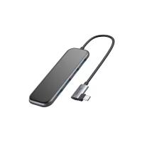 USB-концентратор Baseus Multi-functional HUB Type-C - 4xUSB+PD, разъемов: 5, 15 см, deep grey