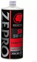 Синтетическое моторное масло IDEMITSU Zepro Racing 5W-40, 1 л