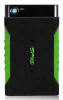 Жесткий диск 2,5" Silicon Power 1Tb A15 Armor Black/Green USB 3.0 / SP010TBPHDA15S3K