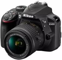 Фотоаппарат Nikon D3400 Kit AF-P 18-55mm f/3.5-5.6 VR, черный