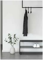Вешало (вешалка потолочная) рейл в стиле лофт, MONO furniture, серия ONE LINE, 102 х 78, 2 крючка