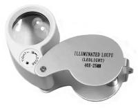 40-кратная ювелирная лупа с подсветкой (Mini 40X 25MM Jeweler Loupe Magnifier Microscope w LED)