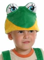 Карнавальная маска - шапочка детская "Лягушонок"