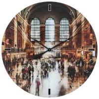 KARE Design Часы настенные Grand Central Station, коллекция "Центральный вокзал", Полипропилен, Стекло, Мультиколор