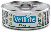 Влажный корм Farmina Vet Life Obesity для кошек, для снижения веса, 85 г