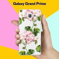 Силиконовый чехол на Samsung Galaxy Grand Prime Пионы / для Самсунг Галакси Гранд Прайм