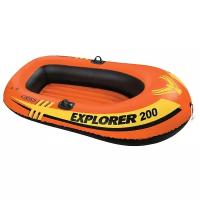 Лодка Explorer 200, 2 местная, 185 х 94 х 41 см, от 6 лет, до 95 кг, 58330NP INTEX