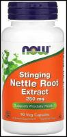 Капсулы NOW Stinging Nettle Root Extract, 100 г, 250 мг, 90 шт