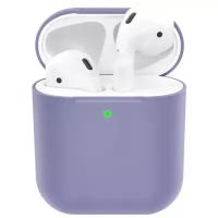 Чехол силиконовый Deppa Ultra Slim для AirPods, серая лаванда