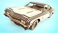 Chevrolet Impala 1967 - Сборная деревянная модель - 46х16х11см