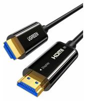 Кабель UGREEN HD141 (60312) 8K HDMI Male to Male Fiber Optic Cable - 25 метров черного цвета