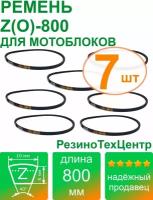 Ремень клиновой приводной Z(O)-800 Lp Ld Lw 10 x 787 Li Z 31 для мотоблока, мотопомпы, газонокосилки, компрессора. Комплект: 7 шт