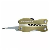 Микро набор со штопором SWISS TECH VINTAGE CORKSCREW TOOL GOLD 8-IN-1