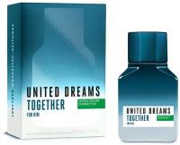 Туалетная вода мужская UNITED COLORS OF BENETTON United Dream Together man, 60 мл Бенетон ароматы для него