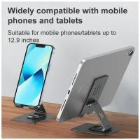 Подставка для планшета поворотная WiWU ZM106 Desktop Rotation Stand For Tablet up to 12.9 inch Space Gray