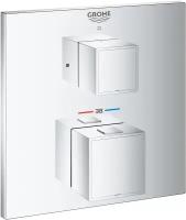 Внешняя часть термостата для душа GROHE Grohtherm Cube на 1 потребителя, хром (24153000)