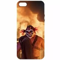 Чехол-накладка Krutoff Soft Case Скрежет Металла (Twisted Metal). Сладкоежка для iPhone 5/5s черный