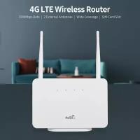 Wi-Fi роутер / Точка доступа CPE 4G/5G, Lte / любой оператор и симкарта / Wi-Fi маршрутизатор 150 Мбит/с, белый