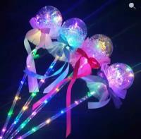 Набор праздничных светящихся палочек с наполнителем и бантиком, 5 штук/Волшебная светящиеся палочка