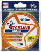 Зимняя леска для рыбалки / леска для зимней рыбалки Starline Color 100м 0,181mm/3,9 кг флуоресцентный желтый