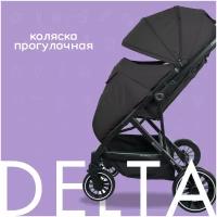 Прогулочная коляска Indigo Delta, чёрный, цвет шасси: черный