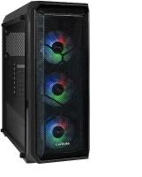 Корпус системного блока EXEGATE i3 NEO (ATX, без БП, 2*USB+1*USB3.0, HD аудио, черный, 3 вент. 12см с RGB подсветкой, контроллер + ПДУ, ARGB