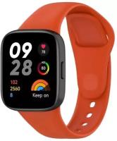 Ремешок силиконовый для Redmi Watch 3,оранжевый