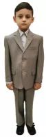 Школьный костюм для мальчика TUGI арт.523-35 серый полоска (128 см (8 лет))