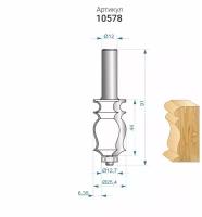 Фреза кромочная фигурная ф25.4х41, хв. 12мм Энкор 10578