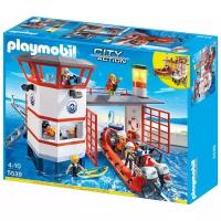 Набор с элементами конструктора Playmobil City Action 5539 Маяк со станцией береговой охраны