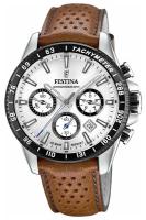 Наручные часы FESTINA Timeless Chrono, белый, коричневый