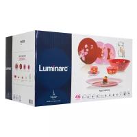 Столовый сервиз Luminarc Red Orchis 46 предметов N4828