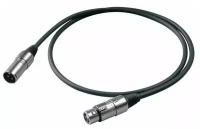 Кабель микрофонный PROEL BULK250LU5 - XLR (папа) <-> XLR (мама), длина - 5 м