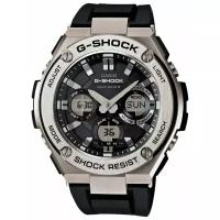 Наручные часы CASIO G-Shock GST-W110-1A, черный, серебряный