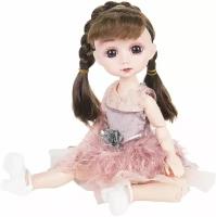 Кукла для девочки Мулиша с розами 30см,розовый