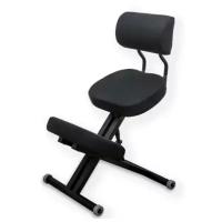 Smartstool KM01BМ Black Металлический коленный стул (со спинкой) чёрный