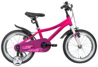 Детский велосипед Novatrack Prime Girl Alu 16" (2020) 16 Розовый