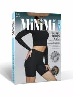 Женские шортики MiNiMi PIUMA shorts MAXI 260 den, теплые эластичные из микрофибры, с флисом, цвет Nero, размер 5