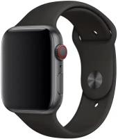 Ремешок Apple Watch 42/44/45/49 mm, Sport черный (M/L)