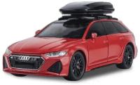 Коллекционная модель Audi RS6 Travel Multi Function с багажником 1:24 (CZ148A) (Цвет: Красный)
