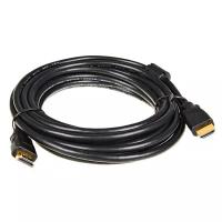 Кабель HDMI 5BITES APC-014-050 M / HDMI M V1.4b, высокоскоростной, ethernet+3D, зол.разъемы, ферр.кольца, 5м