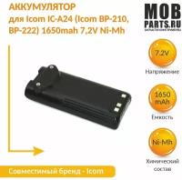 Аккумулятор для Icom IC-A24 (Icom BP-210, BP-222) 1650mah 7,2V Ni-Mh